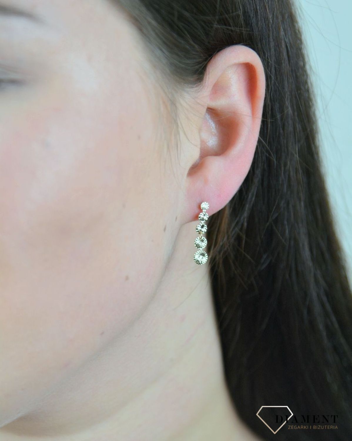 Kolczyki złote wiszące na sztyft 'Delikatne blaszki' DIA-KLC-ENT02--585.jpg