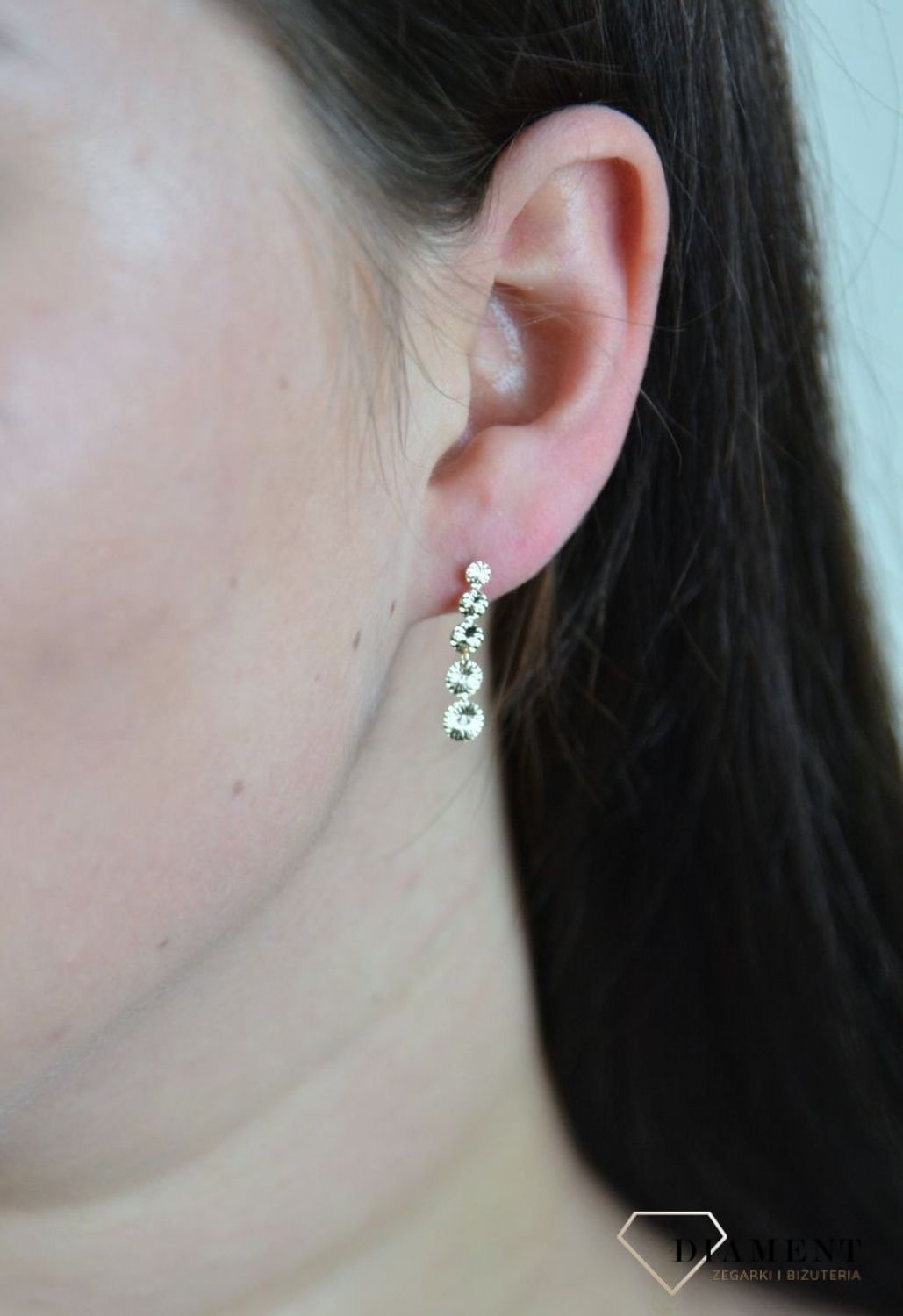 Kolczyki złote wiszące na sztyft 'Delikatne blaszki' DIA-KLC-ENT02--585.jpg