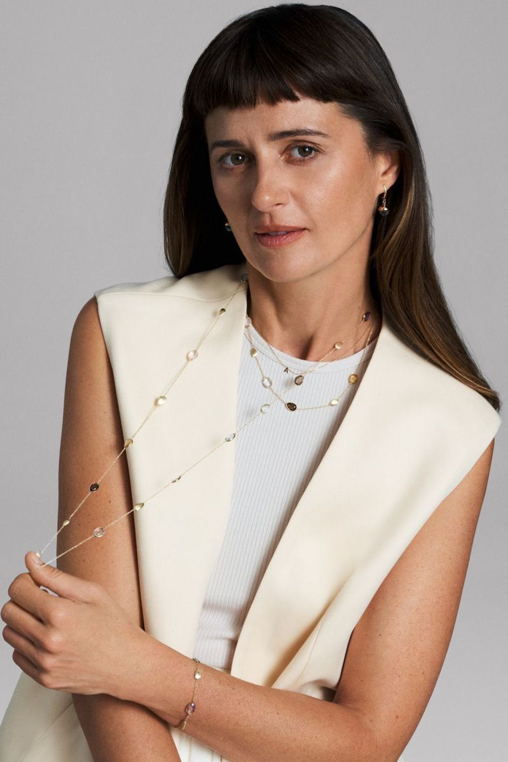 Złote kolczyki wiszące z topazem DIA-KLC-G020MOD-585.jpg