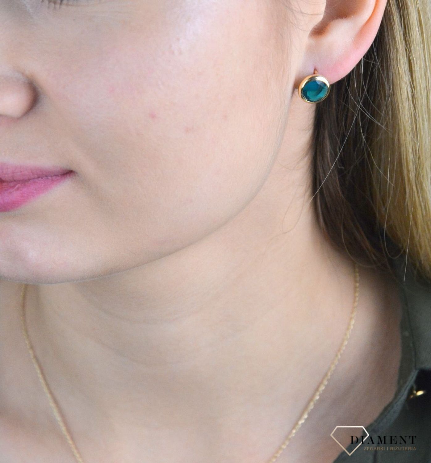 Pozłacane kolczyki ''Turkusowe kółeczka'' 925 DIA-KLC-H4180067TUR-925 . Biżuteria z dodatkiem turkusu to jeden z najnowszych trendów. Modne kolczyki będą doskonałym prezentem. Srebrne kolczyki w pozłoceniu z dodatkiem turkus.jpg