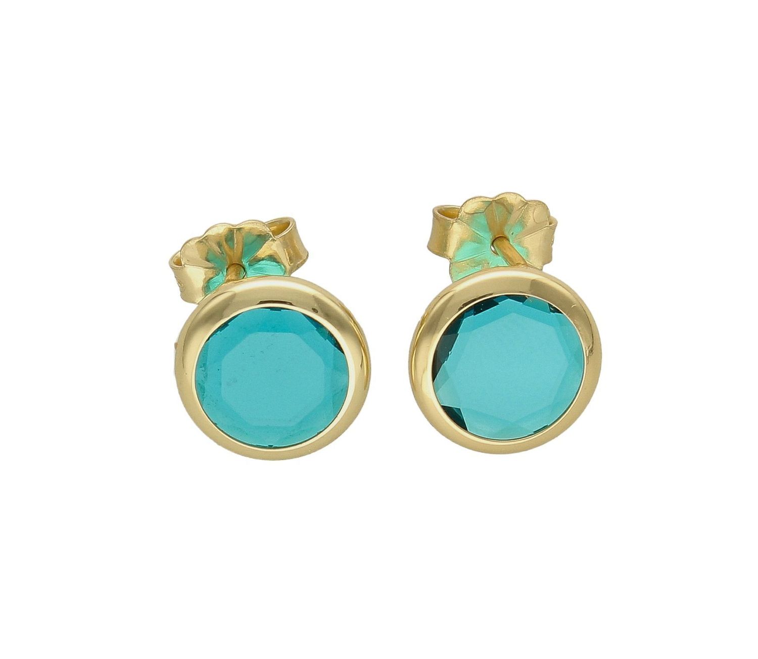 Pozłacane kolczyki ''Turkusowe kółeczka'' 925 DIA-KLC-H4180067TUR-925 . Biżuteria z dodatkiem turkusu to jeden z najnowszych trendów. Modne kolczyki będą doskonałym prezentem. Srebrne kolczyki w pozłoceniu z dodatkiem turkus.jpg