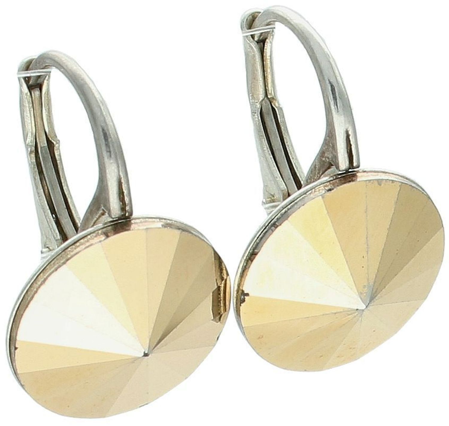 Srebrne kolczyki z kryształami Swarovskiego DIA-KLC-HILTON-925 🤎 Bigiel angielski, srebro 925, długość 1,8 cm. Styl i jakość, którą pokochasz! Sprawdzą się jako biżuteria codzienna, wieczorowa 1.jpg