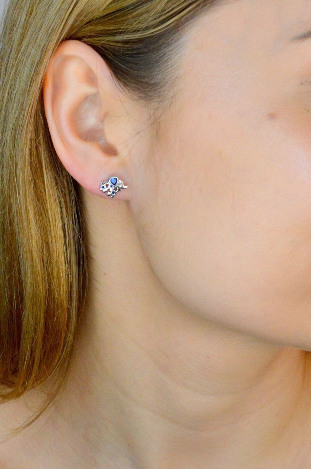 Srebrne kolczyki damskie 925 wkrętki słoniki DIA-KLC-IM0011023ER-925 (2).jpg