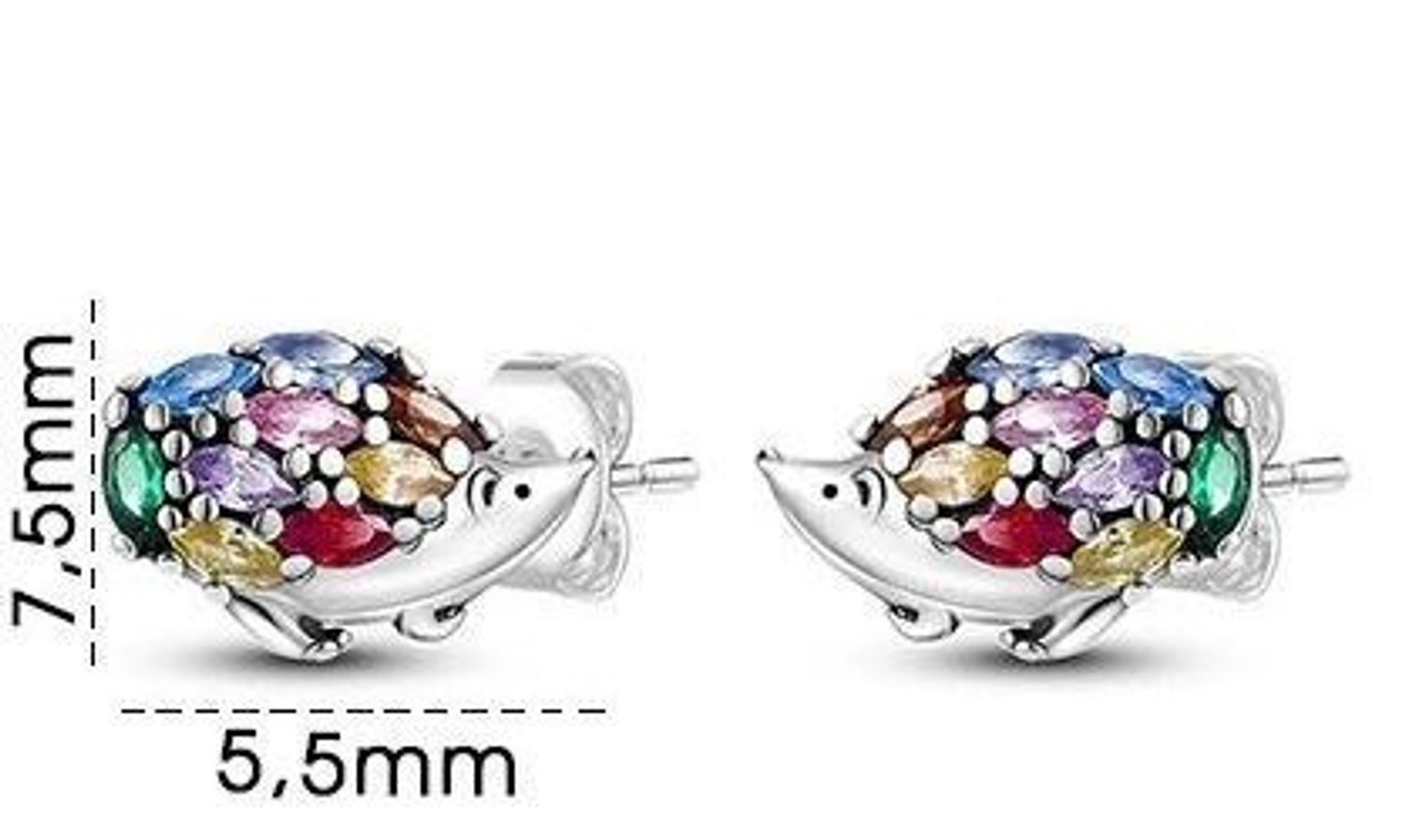 Srebrne kolczyki damskie 925 wkrętki jeże z kolorowymi cyrkoniami DIA-KLC-IM0021023ER-925. Kolczyki srebrne wkrętki. Kolczyki srebrne z kolorowymi cyrkoniami. Srebrne kolczyki na sztyft. Kolczyki damskie jeże na prezent (2).jpg