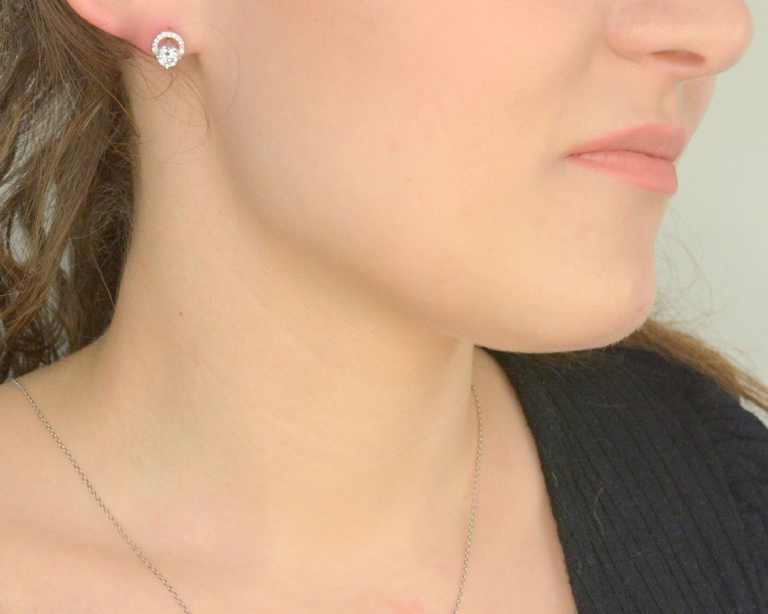 Kolczyki srebrne cyrkonia próba 925, DIA-KLC-IM0340724ER-925 Srebrne kolczyki zostały wykonane z najwyższej jakości srebra próby 925.jpg