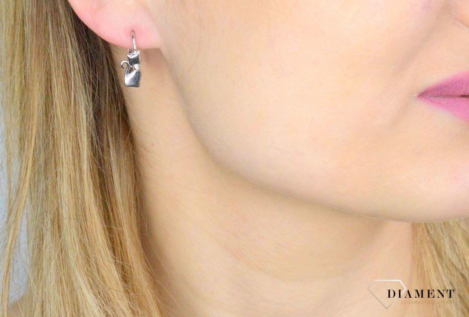 Srebrne kolczyki damskie 925 gładkie koty DIA-KLC-IM0370423KB-925. Srebrne kolczyki damskie. Kolczyki srebrne wiszące. Kolczyki srebrne koty. Srebrne kolczyki dla dziewczynki. Kolczyki dla dziewczynki na prezent (2).jpg