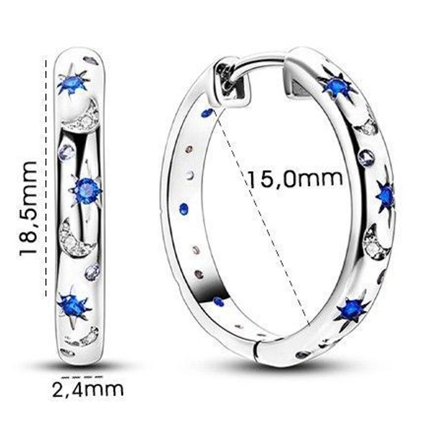 Srebrne kolczyki damskie 925 kółka zdobione DIA-KLC-IM0380423KR-925 (1).jpg