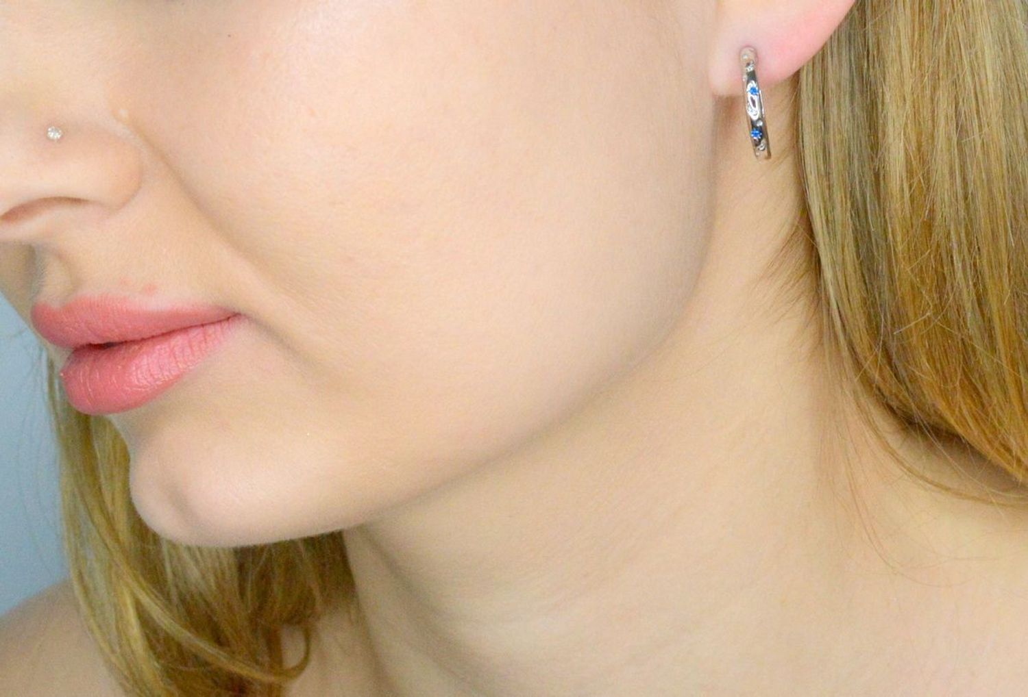 Srebrne kolczyki damskie 925 kółka zdobione DIA-KLC-IM0380423KR-925 (1).jpg