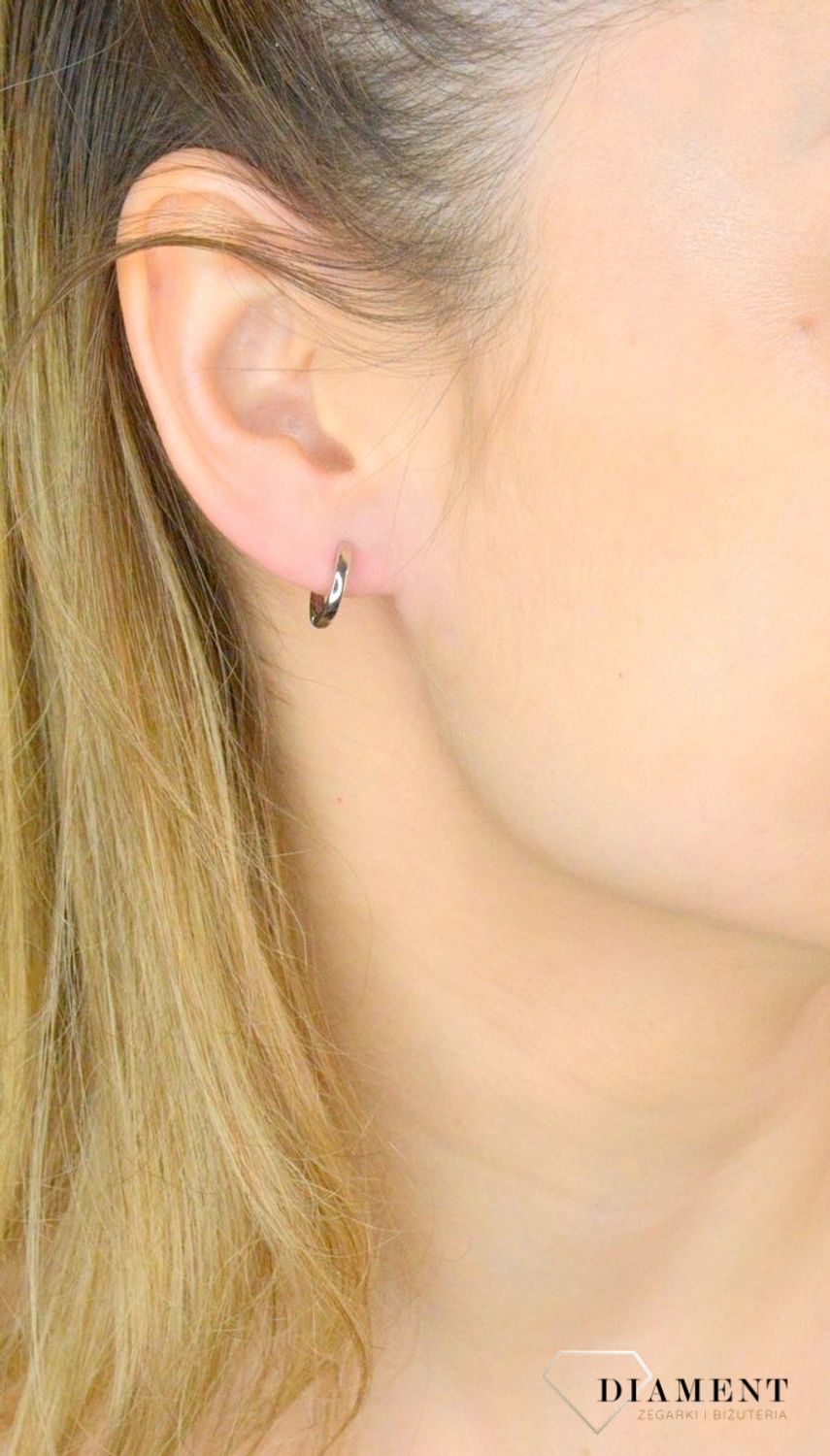 Srebrne kolczyki damskie 925 małe kółka klasyczne DIA-KLC-IM0630623KS-925.jpg