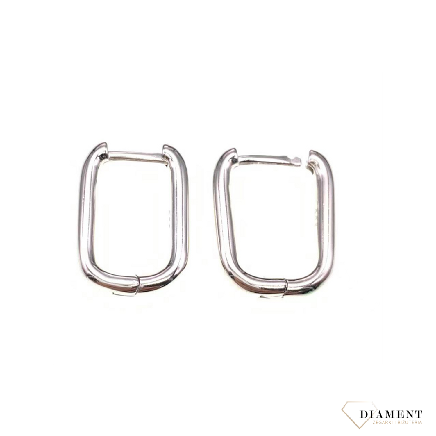 Srebrne kolczyki 925 damskie wiszące kwadraty. Srebrne kolczyki dla kobiety na prezent. Geometryczne wzory kolczyków. Kwadratowe wiszące delikatne kolczyki. 1.png