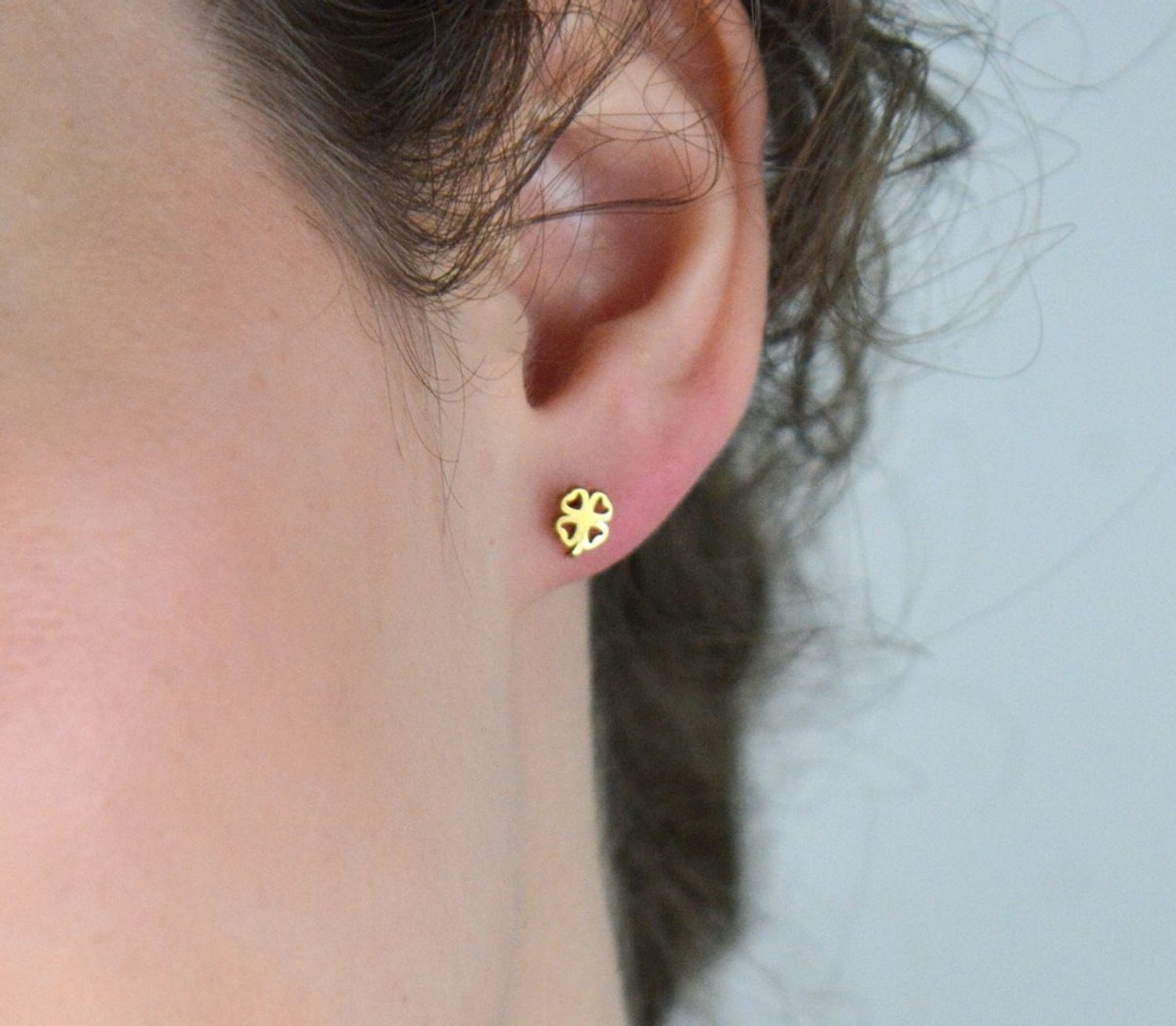 Kolczyki dziecięce pozłacane stalowe koniczynki 5 mm – DIA-KLC-K6641224-STAL.jpg