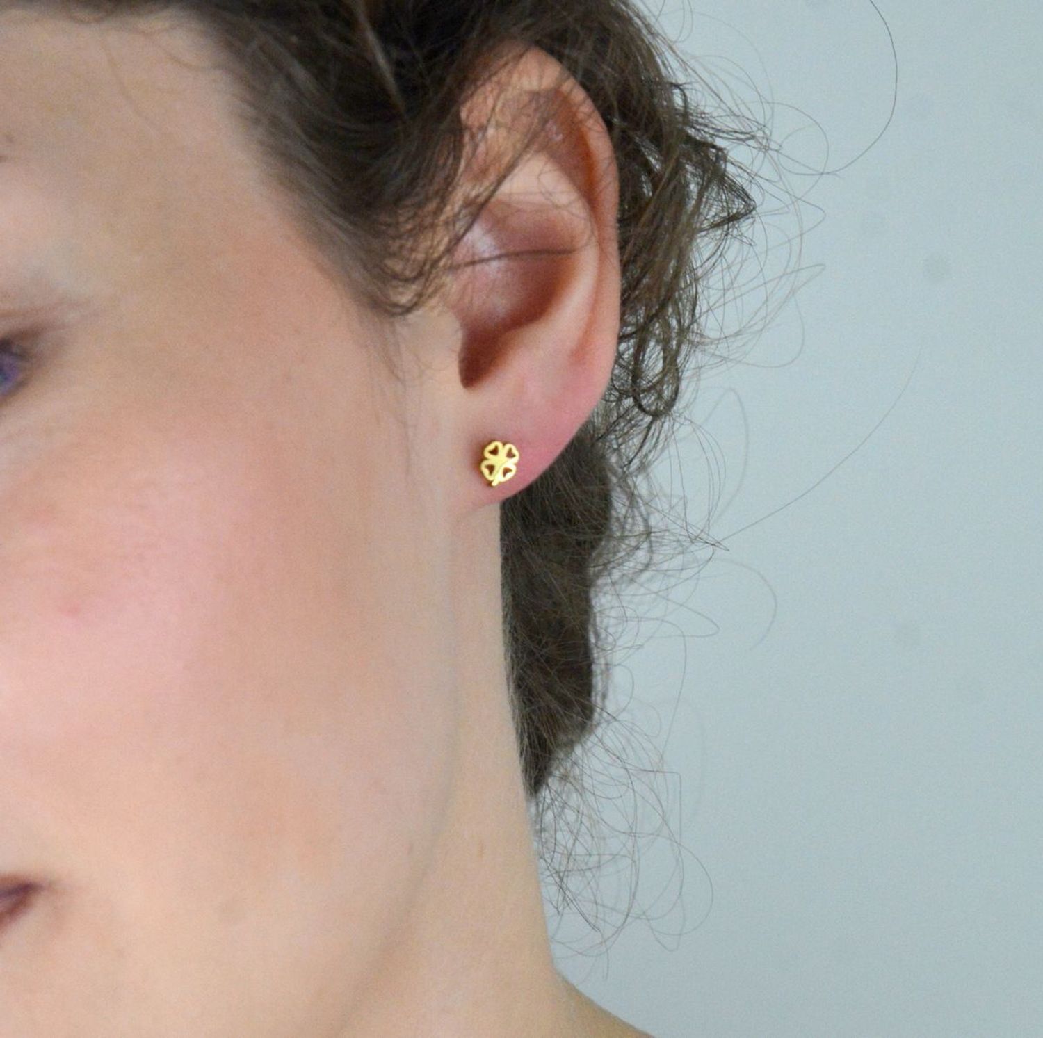 Kolczyki dziecięce pozłacane stalowe koniczynki 5 mm – DIA-KLC-K6641224-STAL.jpg