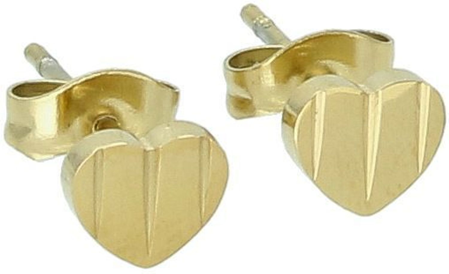 Kolczyki damskie stalowe pozłacane serduszka 6 mm  DIA-KLC-K6661224-STAL.jpg