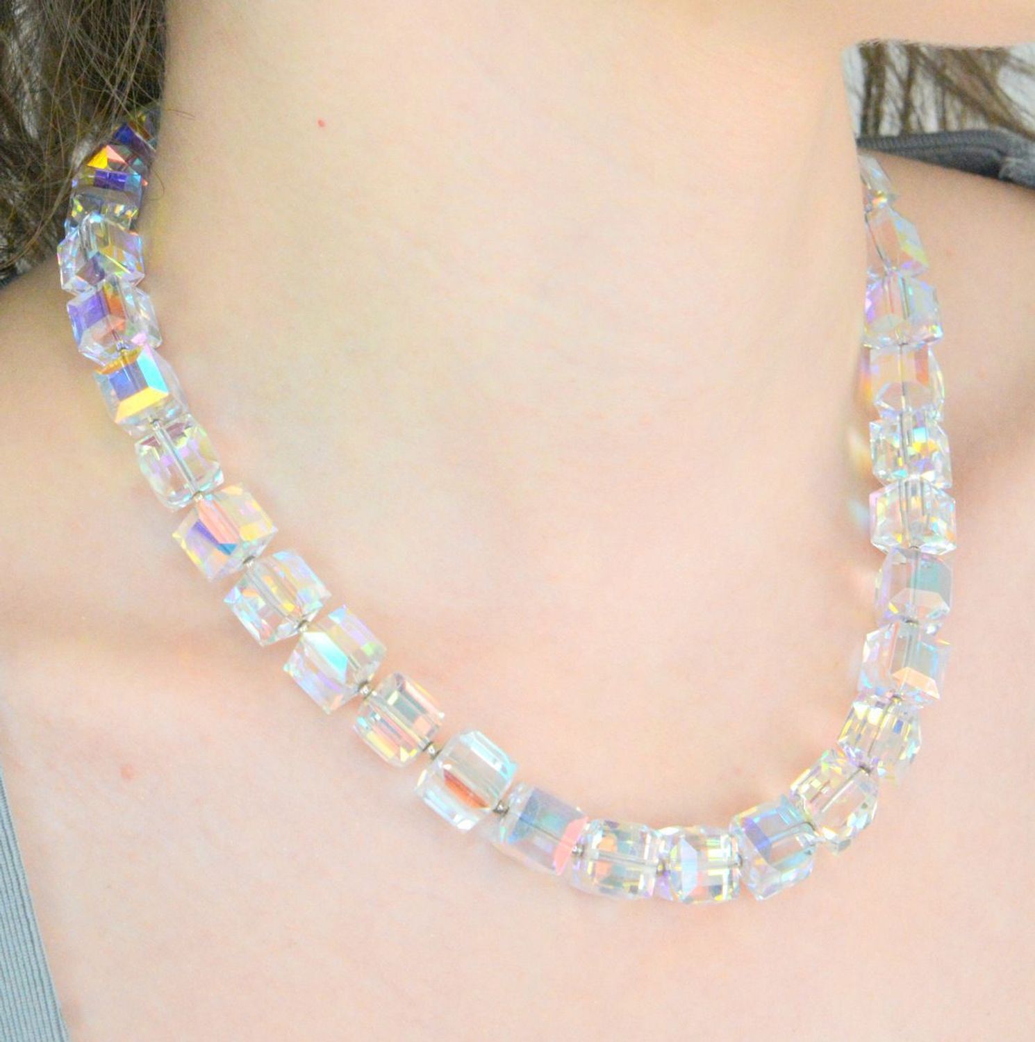 Naszyjnik Spark Swarovski DIA-KLC-KOLIA-SLUBNA-925. Kolia Ślubna. Biżuteria Spark Swarovski. Biżuteria na ślub dla kobiety. Pomysł na prezent. Połyskujący naszyjnik damski.1.jpg