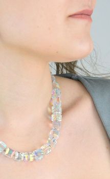 Kolia Swarovski naszyjnik ślubny damski Spark 925 z kryształkami Aurore Boreale  (4).JPG
