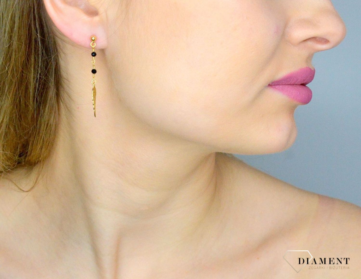 Srebrne kolczyki 925 pozłacane ażurowe skrzydełka DIA-KLC-KS7037GB-925. Srebrne kolczyki wiszące. Kolczyki srebrne pozłacane. Kolczyki srebrne damskie. Srebrne kolczyki skrzydełka. Kolczyki srebrne skrzydełka na prezent.webp