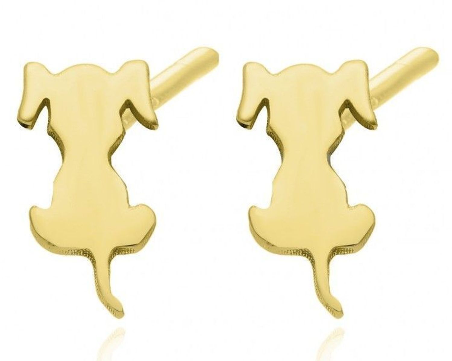 Srebrne kolczyki damskie 925 wkrętki pozłacane pieski DIA-KLC-KSR044G-925. Kolczyki srebrne wkrętki. Kolczyki srebrne blaszki. Srebrne kolczyki na sztyft. Kolczyki dziecięce pieski pozłacane na prezent..jpg