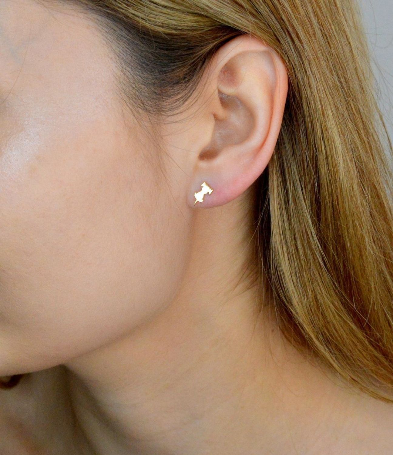 Srebrne kolczyki damskie 925 wkrętki pozłacane pieski DIA-KLC-KSR044G-925. Kolczyki srebrne wkrętki. Kolczyki srebrne blaszki. Srebrne kolczyki na sztyft. Kolczyki dziecięce pieski pozłacane na prezent..jpg