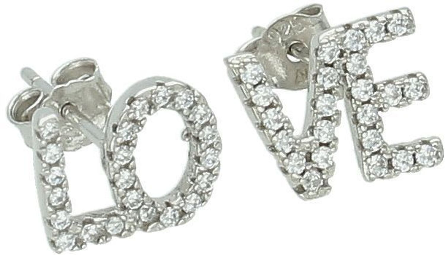 Kolczyki przy uchu srebrne LOVE z cyrkonią DIA-KLC-LTN-0051YR-925 ✅ Kolczyki srebrne o napisu LOVe z cyrkoniami ✅ Kolczyki srebrne próba 925 ✅ Kolczyki damskie zapinane na sztyft. ✅Prezent dla1.jpg