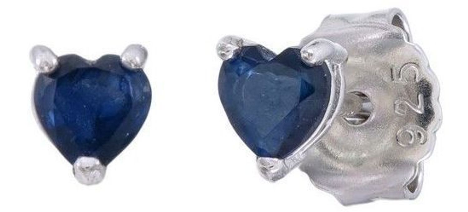 Eleganckie kolczyki srebrne Ag 925 z przepięknym niebieskim szafirem 0,16 ct. Rodowane, lekkie i delikatne, idealne na prezent z certyfikatem autentyczności.3.jpg