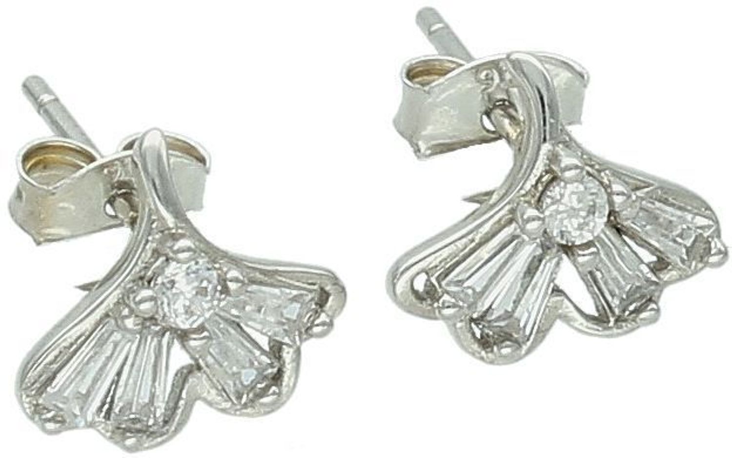 Kolczyki wkrętki kwiatki z cyrkonią DIA-KLC-NO731-5E26569-925 ✅ Srebrne kolczyki ✅ Delikatne kolczyki wykonane z najwyższej jakości srebrna próby 925 ✅ Kolczyki w minimalistycznym stylu,1.jpg