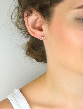 Kolczyki kwrętki srebrne 'Zakochane Serca'  DIA-KLC-NO731-5E29610-925 💎 Piękne kolczyki💎 Kolczyki wykonane z najwyższej jakości srebra z cyrkoniami (3).JPG