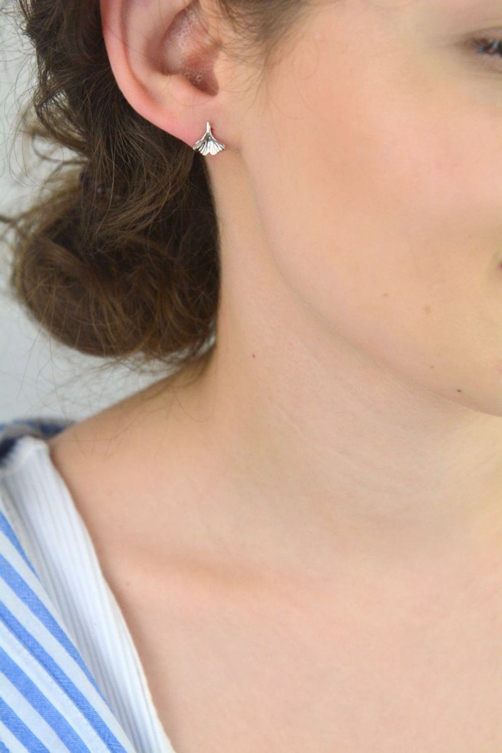 Kolczyki srebrne wkrętki 'Liść Miłorząbu' DIA-KLC-NO731-5E30067-925.jpg