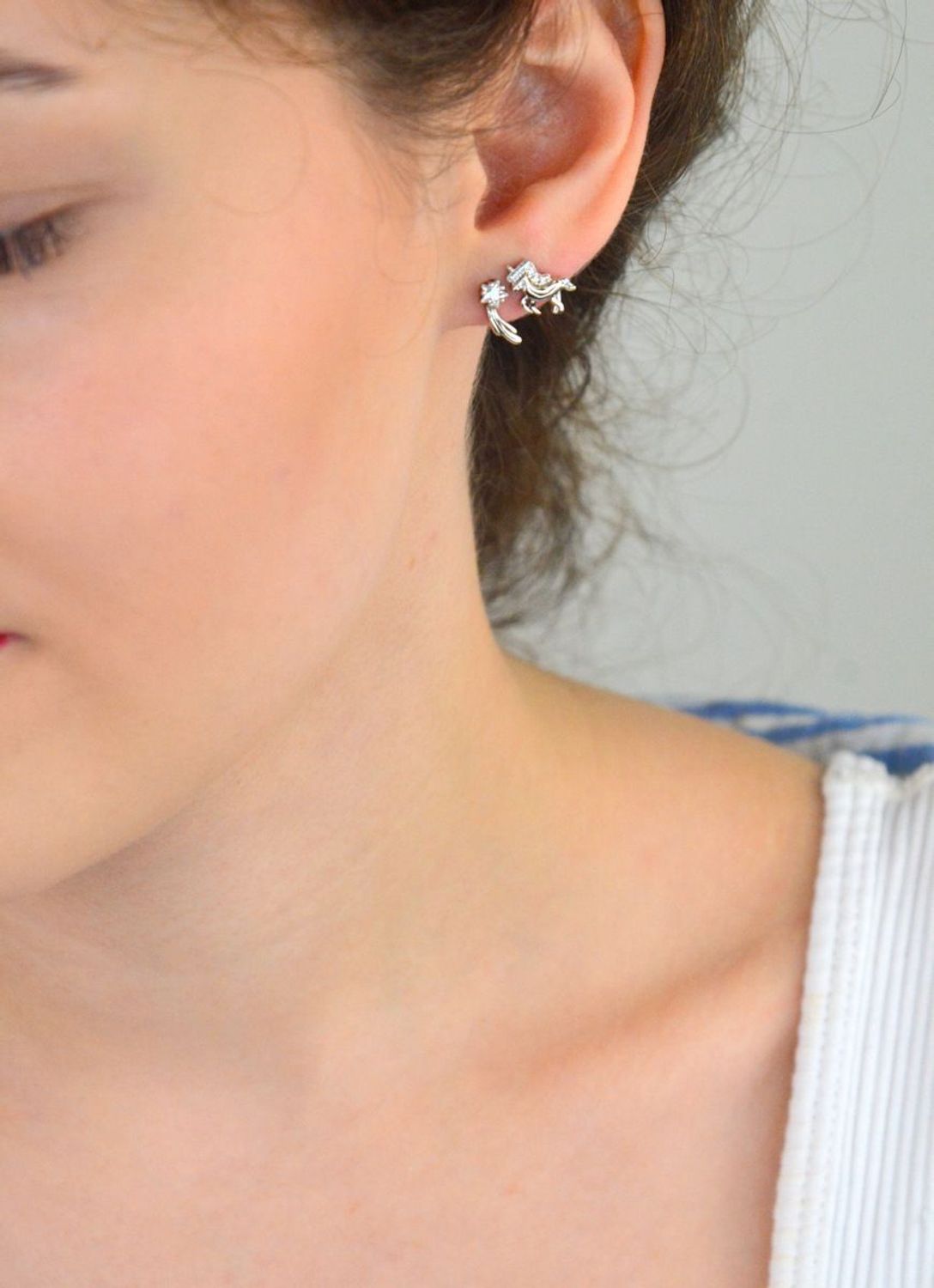 Kolczyki wkrętki dla dziewczynki 'Srebrne Jednorożce' DIA-KLC-NO731-5E30158-925.png