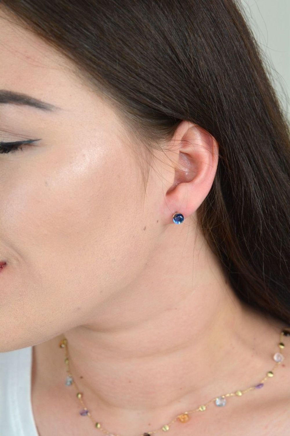 Złote kolczyki delikatne z topazem DIA-KLC-OR0459-585.jpg