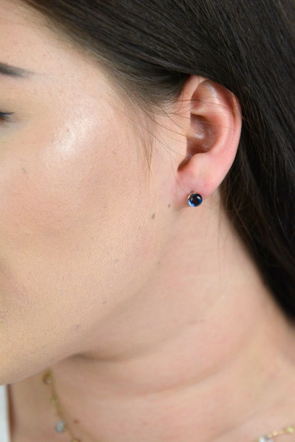 Złote kolczyki delikatne z topazem DIA-KLC-OR0459-585.jpg