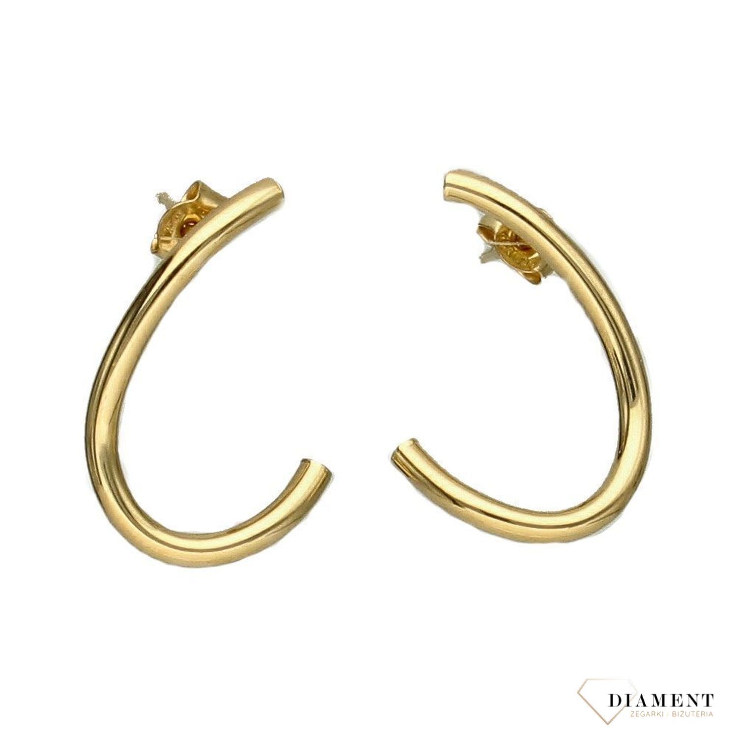 Złote kolczyki koła 585 'gładki blask' DIA-KLC-OR204430-585.jpg