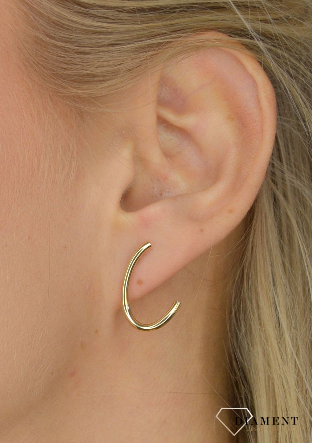 Złote kolczyki koła 585 'gładki blask' DIA-KLC-OR204430-585.jpg