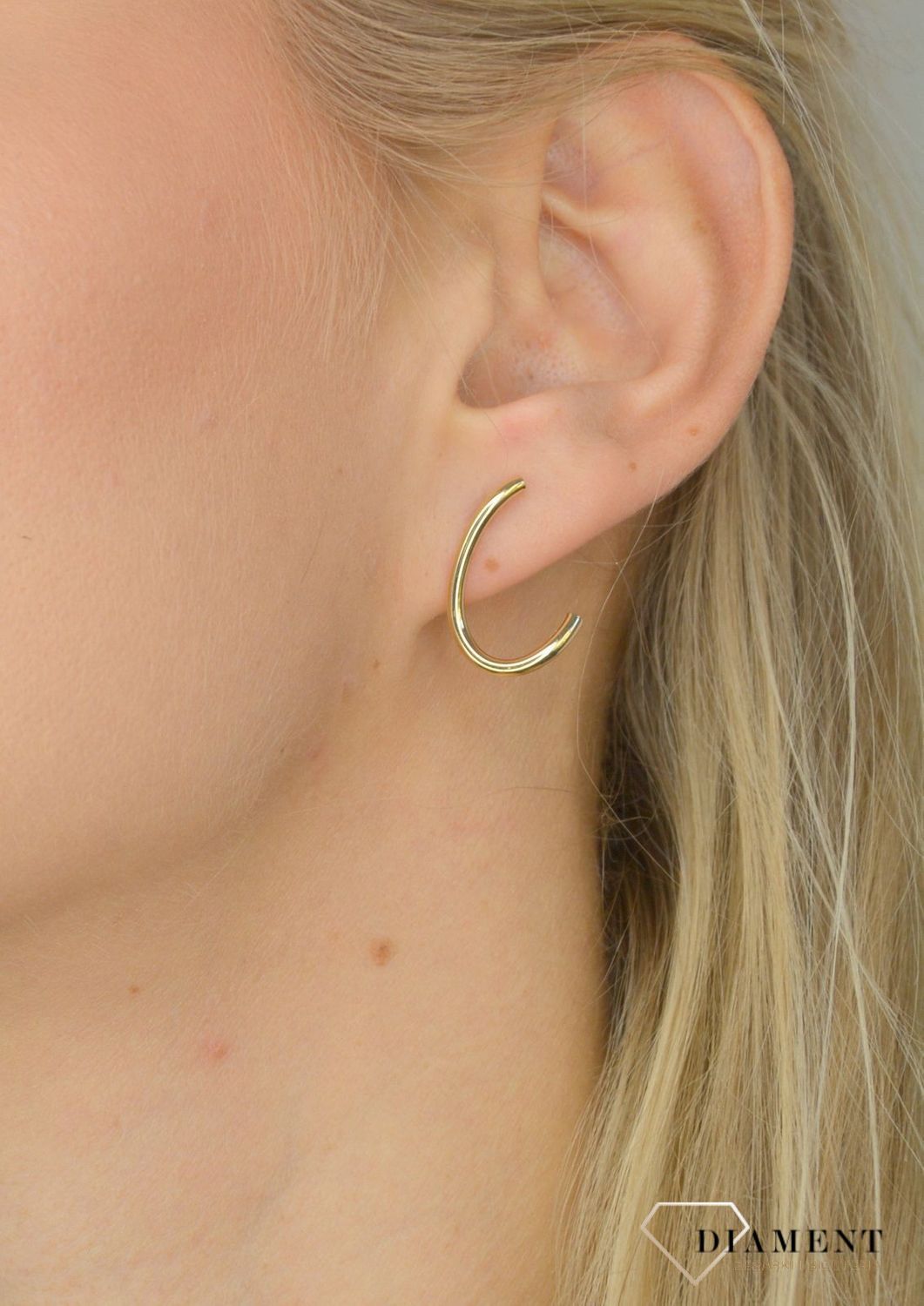 Złote kolczyki koła 585 'gładki blask' DIA-KLC-OR204430-585.jpg