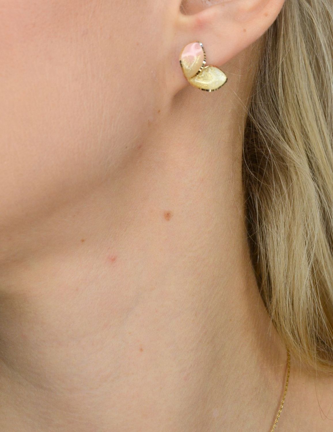 Złote kolczyki koła 585 'lśniący kwiat' DIA-KLC-OR204610-585.jpg