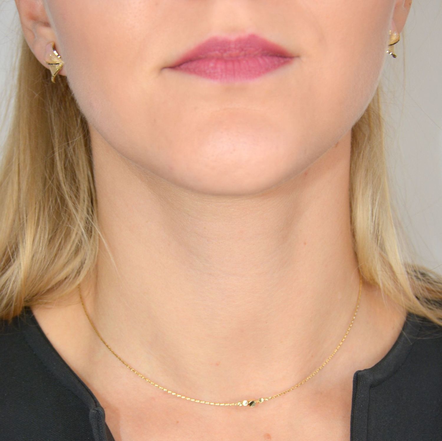 Złote kolczyki koła 585 'lśniący kwiat' DIA-KLC-OR204610-585.jpg