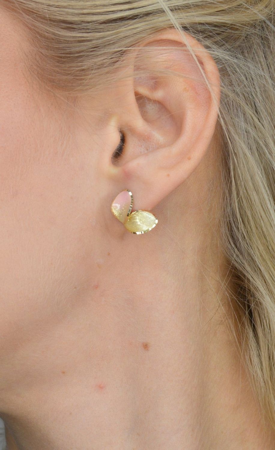 Złote kolczyki koła 585 'lśniący kwiat' DIA-KLC-OR204610-585.jpg