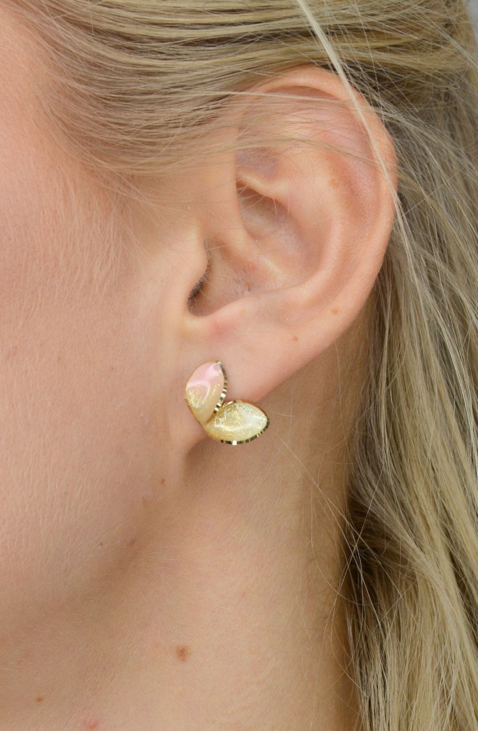 Złote kolczyki koła 585 'lśniący kwiat' DIA-KLC-OR204610-585.jpg