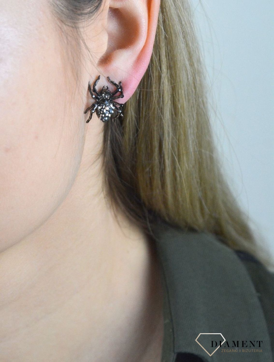 Kolczyki BY DZIUBEKA gotyckie pająki DIA-KLC-PAJAKI-MET.jpg