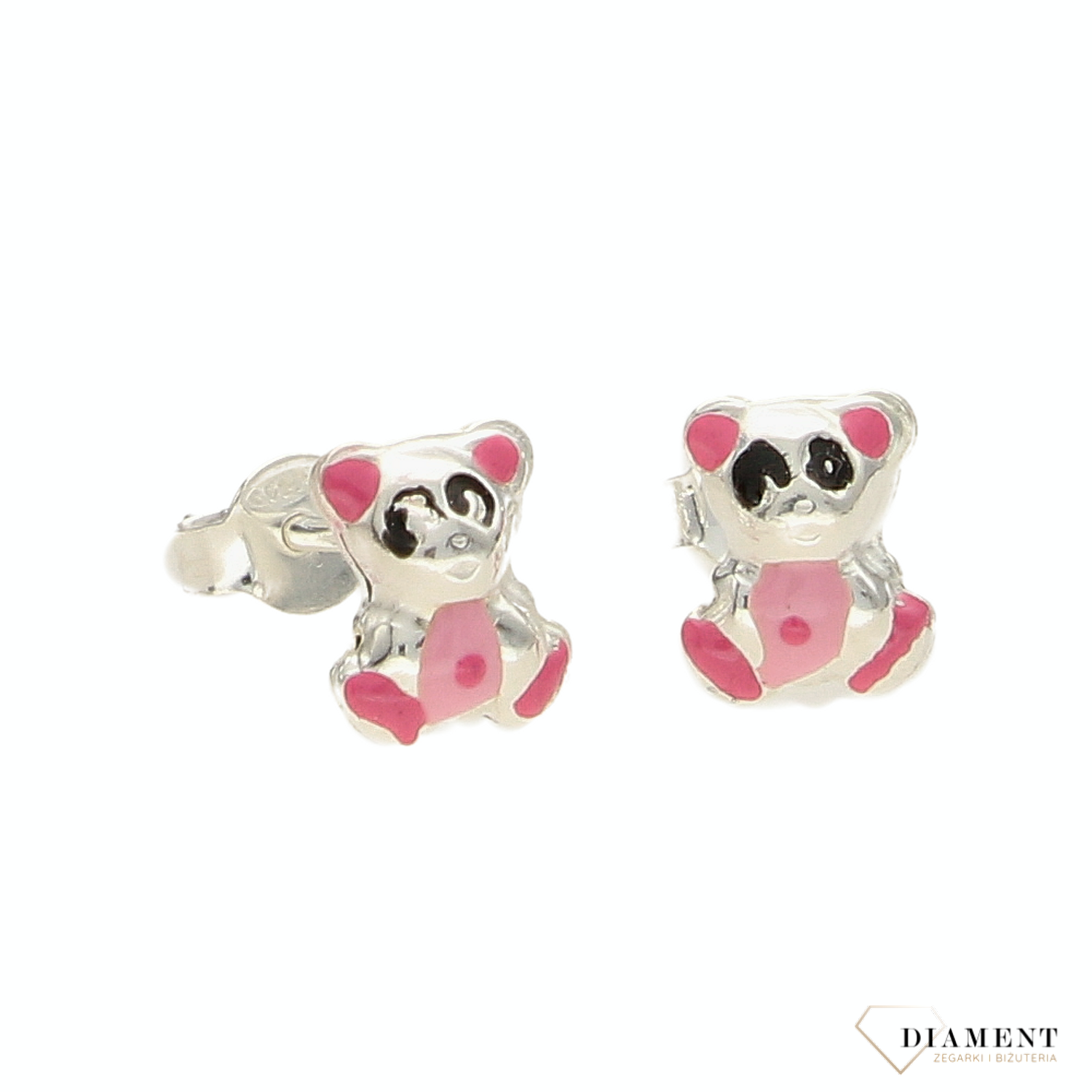 Kolczyki dla dziewczynki wkrętki 'Misie' DIA-KLC-SET005P-925.png