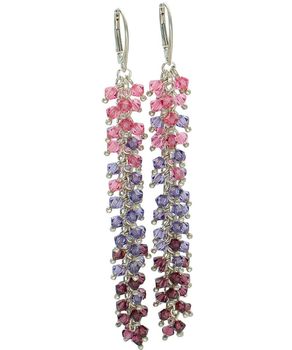 Długie srebrne kolczyki 925 z kryształkami Swarovski – trzy odcienie, bigiel angielski (1).jpg