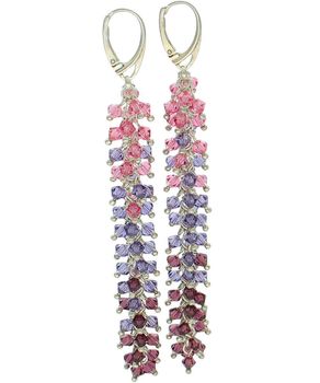 Długie srebrne kolczyki 925 z kryształkami Swarovski – trzy odcienie, bigiel angielski (2).jpg