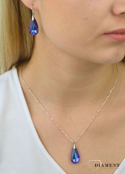 Kolczyki srebrne Kryształ Swarovskiego  DIA-KLC-SWAROVSKI2-925. Kolczyki srebrne z kryształem. Kolczyki z kryształem Swarovskiego. Biżuteria Swarovskiego. Kolczyki .JPG