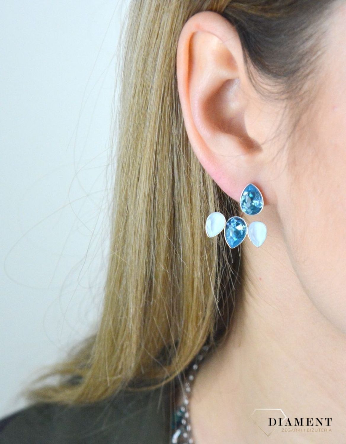 Kolczyki srebrne z kryształami Swarovski w kolorze niebieskim DIA-KLC-SWAROVSKI6-925.jpg