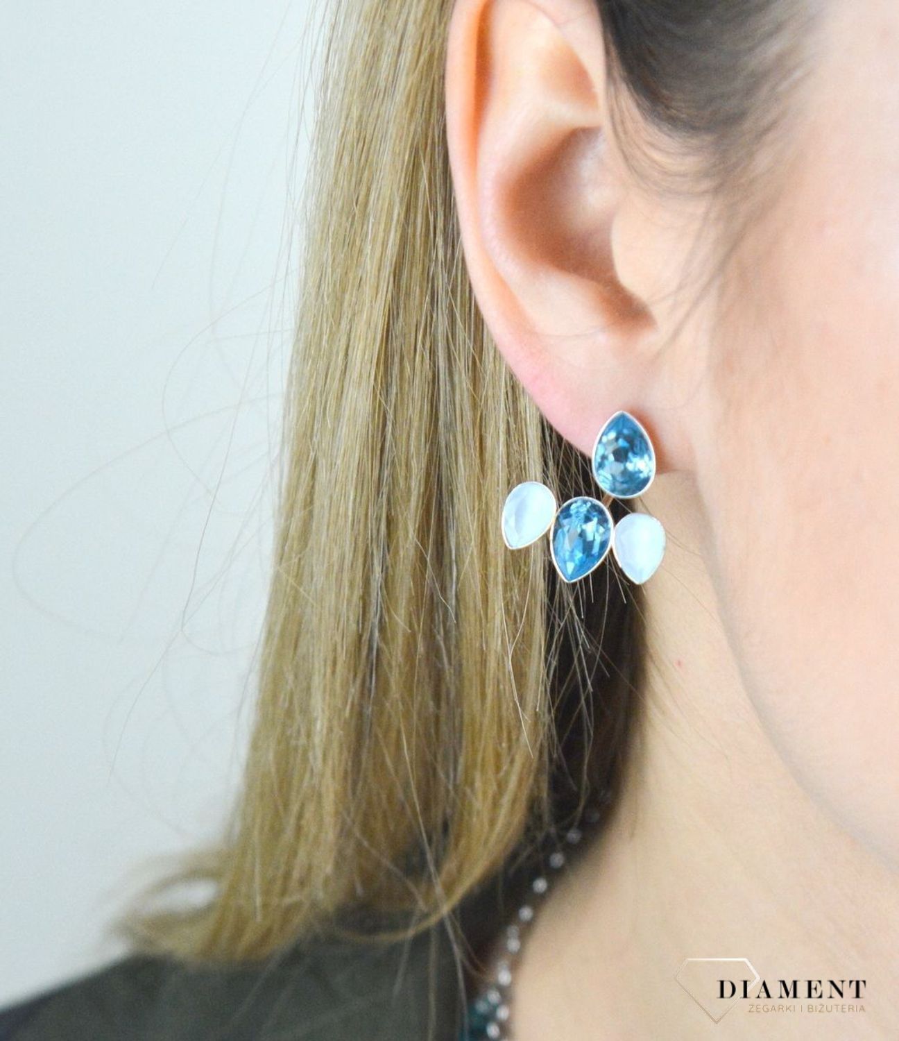 Kolczyki srebrne z kryształami Swarovski w kolorze niebieskim DIA-KLC-SWAROVSKI6-925.jpg