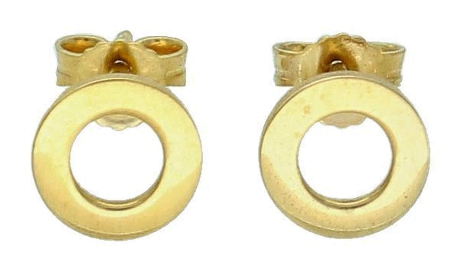 Srebrne kolczyki damskie 925 pozłacane kółeczka na sztyft DIA-KLC-Z3FF030Z.  Srebrne kolczyki damskie. Srebrne kolczyki pokryte złotem. Kolczyki srebrne o modnym wzorze. Pozłacane srebrne kolczyki damskie.1.jpg