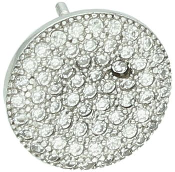 Pojedynczy srebrny kolczyk z cyrkoniami – minimalistyczny kolczyk 925  Nowoczesna biżuteria.jpg