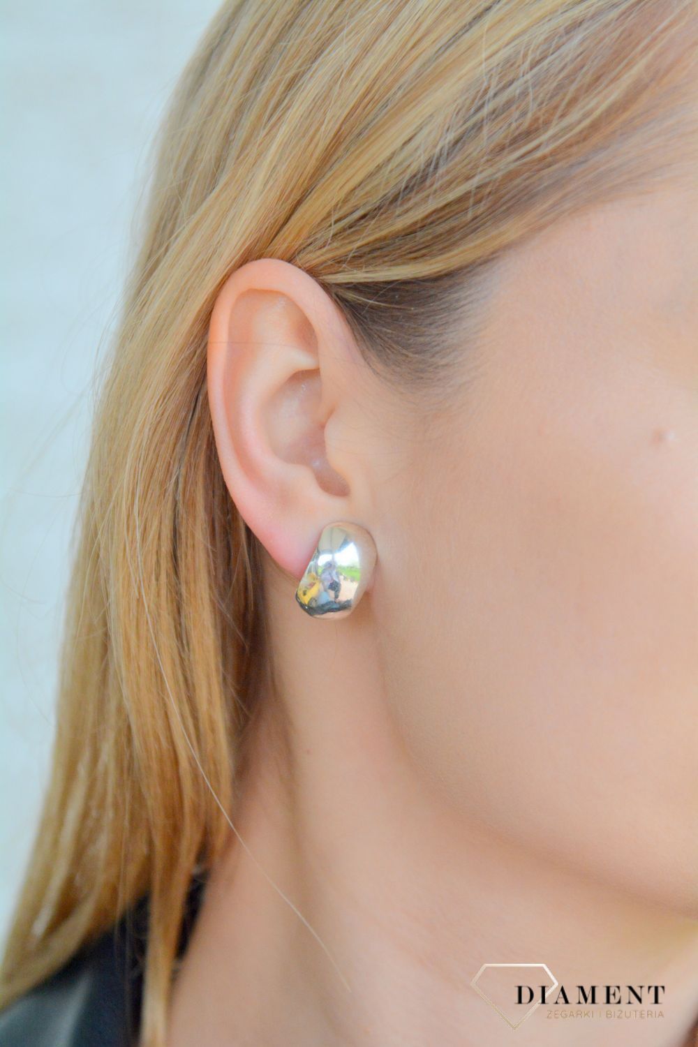 Srebrne klipsy damskie 925  gładkie o kwadratowym kształcie DIA-KLI-11379-925. Srebrne klipsy damskie. Srebrne klipsy gładkie. Klasyczne srebrne klipsy. Klipsy srebrne damskie na prezent (1).JPG