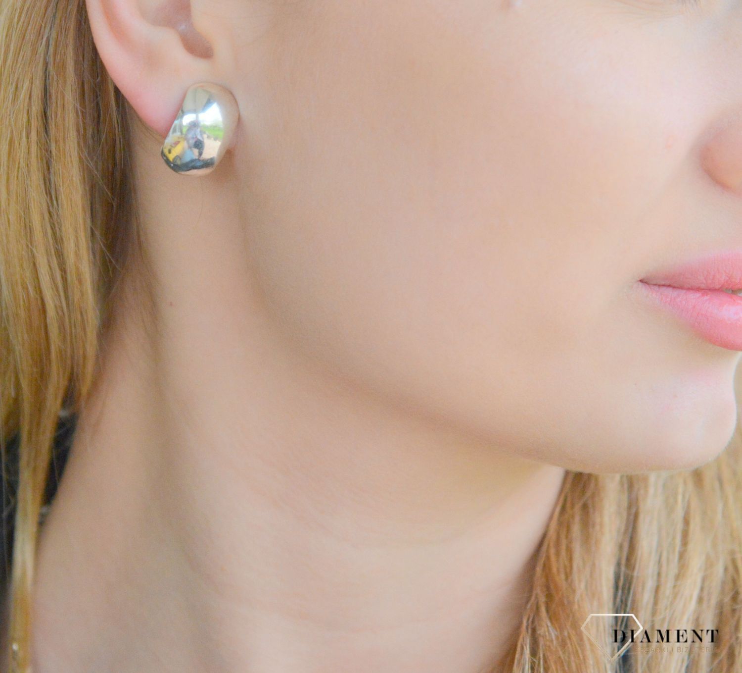 Srebrne klipsy damskie 925  gładkie o kwadratowym kształcie DIA-KLI-11379-925. Srebrne klipsy damskie. Srebrne klipsy gładkie. Klasyczne srebrne klipsy. Klipsy srebrne damskie na prezent (1).JPG