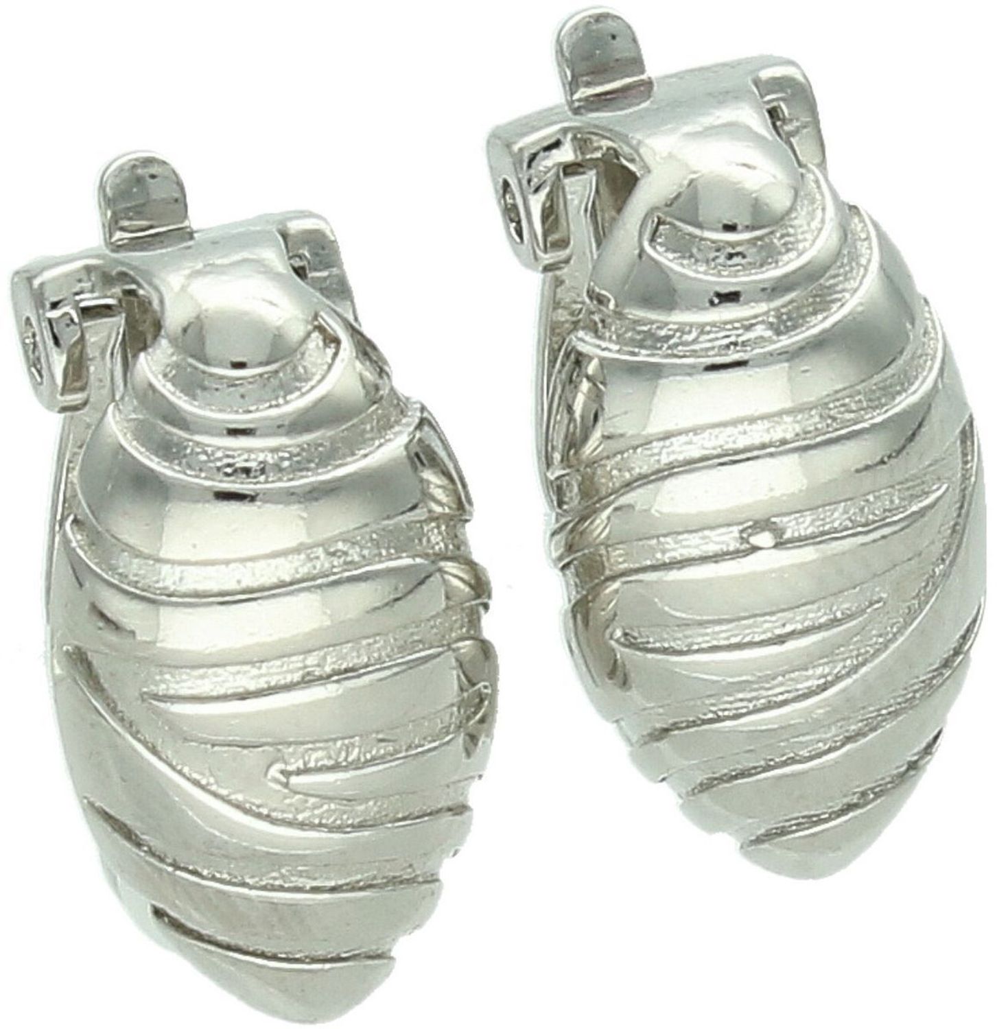 Srebrne kolczyki damskie 925 klipsy owalne ze wzorem DIA-KLI-13945-925.jpg