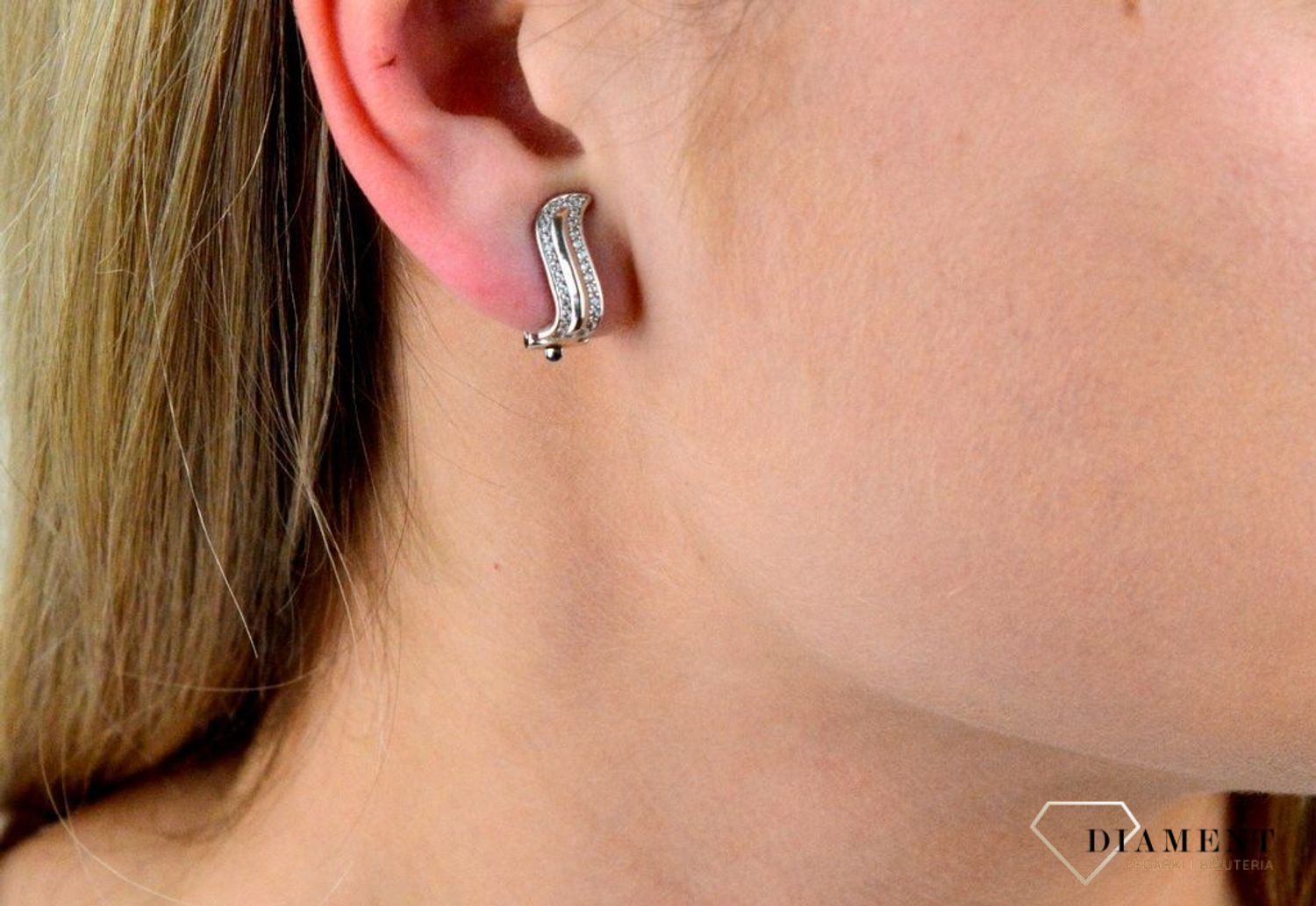 Srebrne klipsy 925 z cyrkoniami DIA-KLI-2176-925.jpg